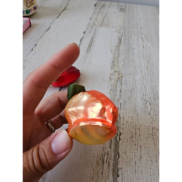 Owc ? Glass clip Rose vintage ornament tulip flowers Xmas tree - Picture 8 of 11